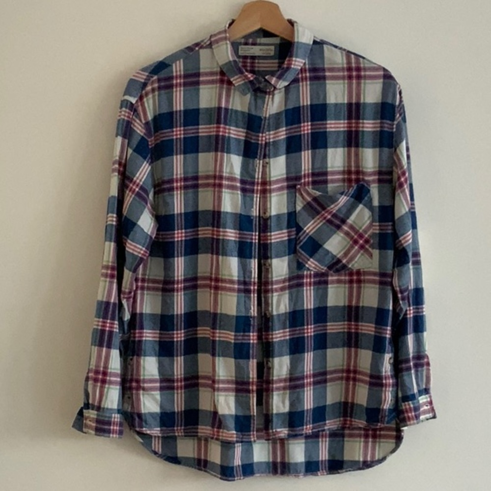 Girls Size 14 Flannel Plaid Shirt - Zara
